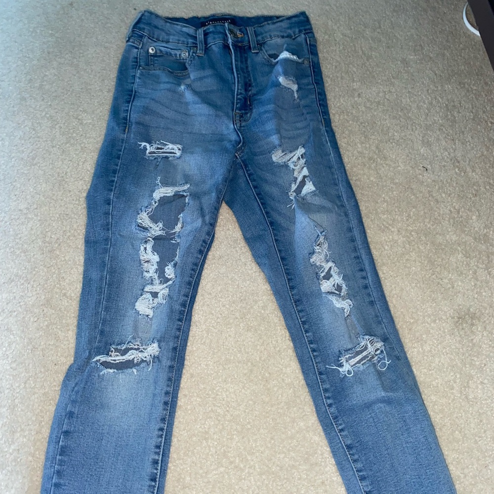 Aeropostale super high rise ankle jeggings